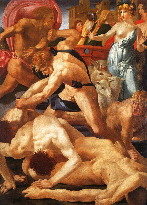 Rosso Fiorentino Moses Defending the Daughters of Jethro